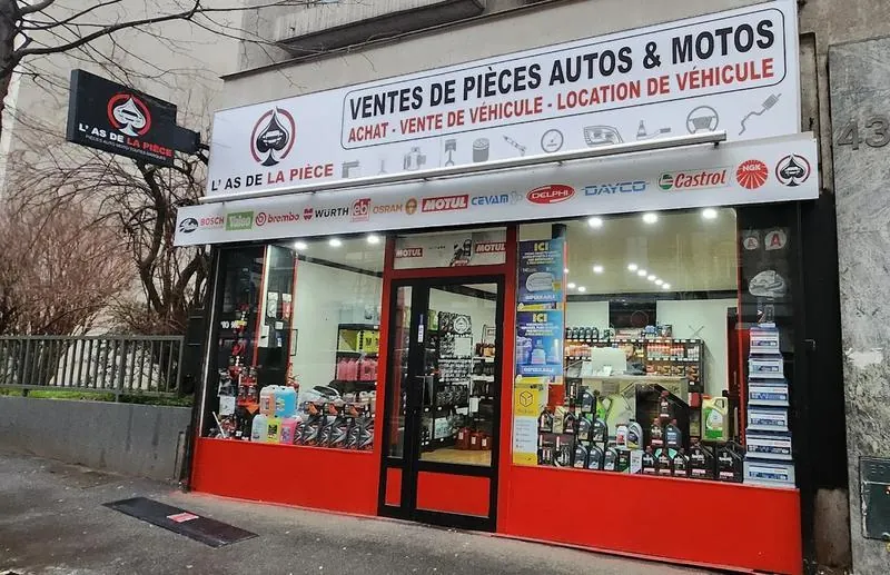 Façade du magasin L'As de la Pièce à Clichy